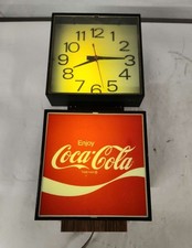 Ingress Plastene Vintage Coca Cola Wall Clock/Lighted Sign (Model: G017)