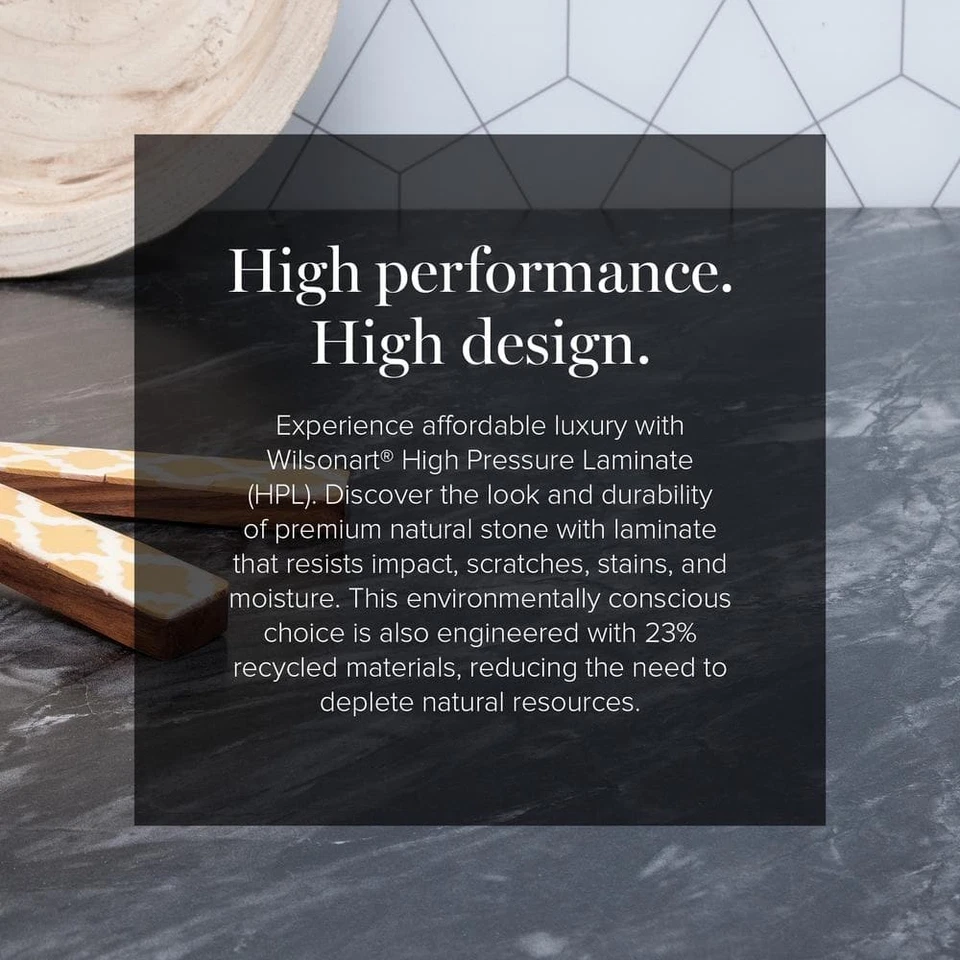 Hoja laminada Wilsonart de 4 pies x 8 pies en acabado brillante texturizado premium Sombra Foto 4 de 4