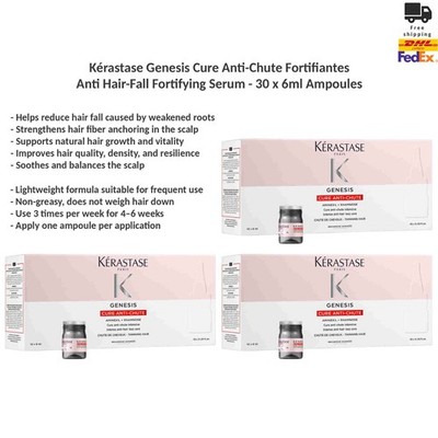 Kerastase Genesis Cure Anti-Chute Ampoules Anti-Haarausfall Serum 30 x 6 ml