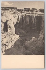 Acoma Pueblo The Water Hole Postcard UNP NM Laura Gilpin Photographer c1930s