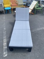 Keter Daytona Rattan Effect Sun Lounger - Graphite