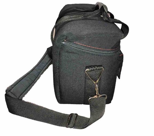 Vintage ZBag Camcorder Aufbewahrungstasche Full Size Schultertasche schwarz & rot - Bild 4 von 18