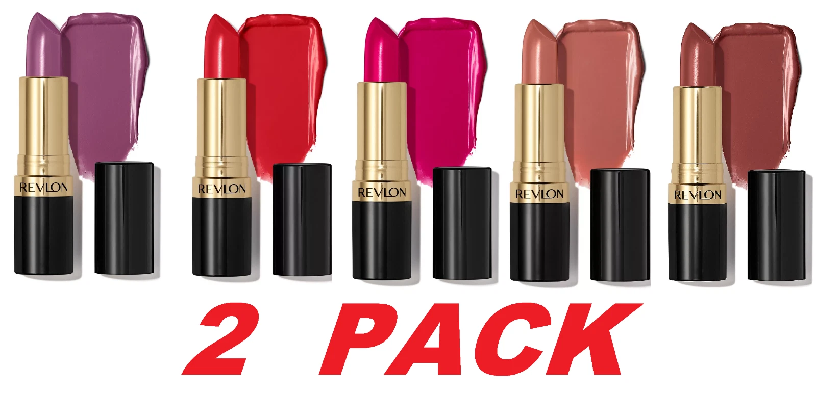Revlon Super Lustrous Lipstick 0.15 oz Vitamin E / Avocado oil your choice 2PACK