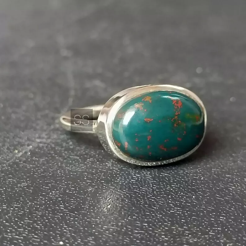 Bloodstone birthstone ring deals