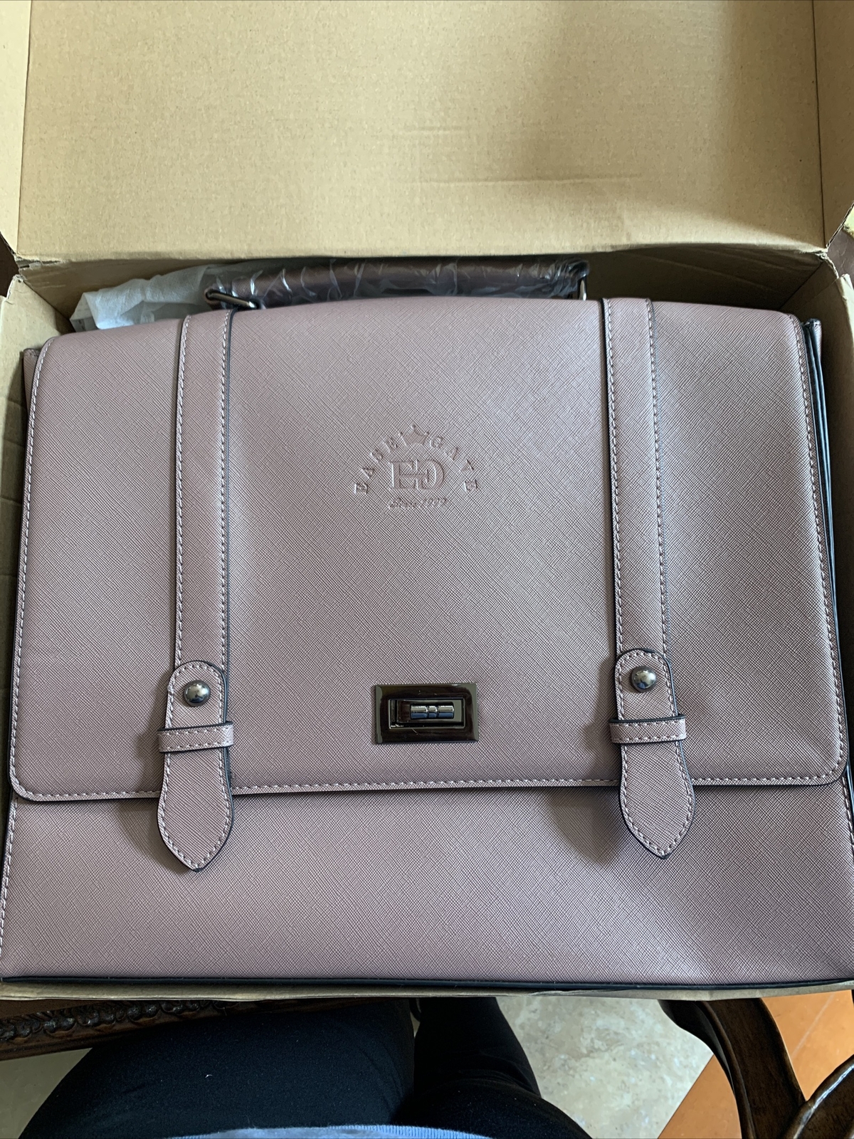 Briefcase for Women,17 Inch Multi-Pocket Laptop Messenger Bags Computer Bags ...
