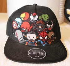 Bioworld Marvel Flatbill Snapback Heroes Avengers Hat Adjustable