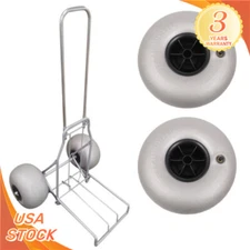 2Pcs Balloon Wheels 10 Replacement Big Beach Sand Tires for Kayak Dolly Canoe !