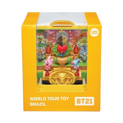 Universtar BT21 Superstar World Tour Toy korea/France/UK/Brail/JP