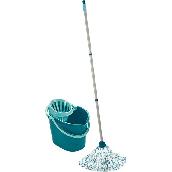 Leifheit Wischmopp Set 3-Tlg Bodenwischer Wischer Eimer Bodenreiniger Putzeimer-image