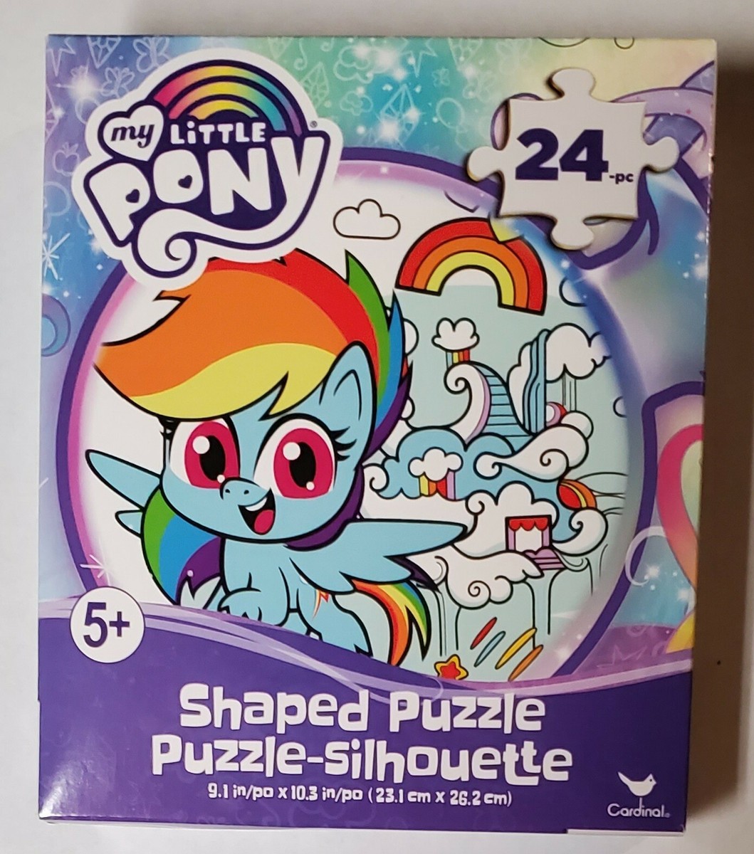 Cardinal My Little Pony 24 Piece Shaped Jigsaw Puzzle Rainbow Dash