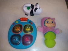 Playskool Lullaby Gloworm, Little Tikes flashlight, mybtoys light up memory game