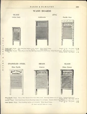 1910s PAPER AD Wash Board Glass Zinc Steel Brass Clothes Wringer Superior Relief