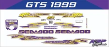 SEADOO GTS 1999  Graphics / Decal / Sticker Kit  custom PURPLE