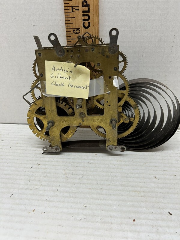 Antique 1910 Gilbert Clock Movement 