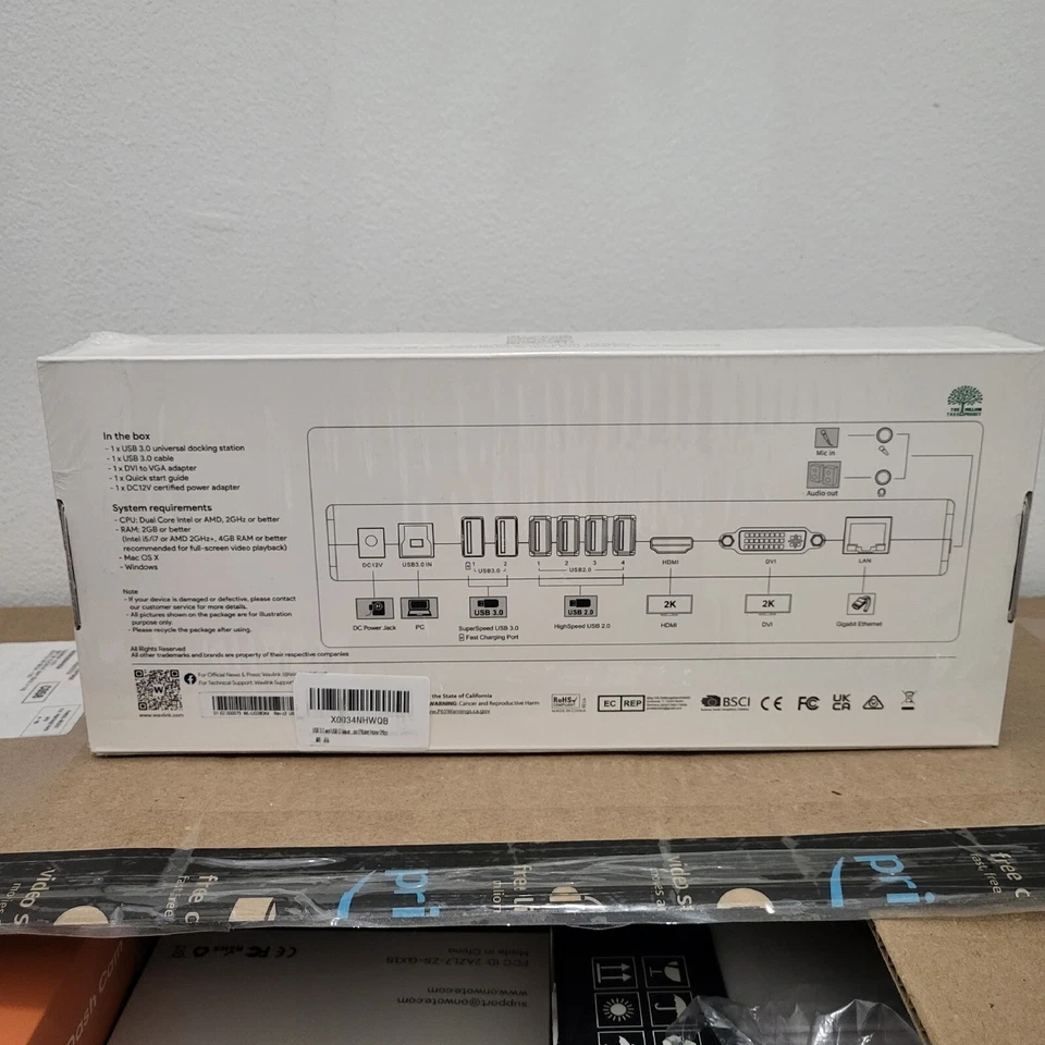 WAVLINK USB 3.0 Universal Docking Station Dual Display with HDMI & DVI/VGA - Image 3 of 3