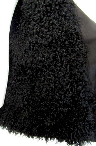 GIVENCHY by RICCARDO TISCI Black Sheep Skin Rum Leather Liner M-64 Mod's Coat - Picture 6 of 8