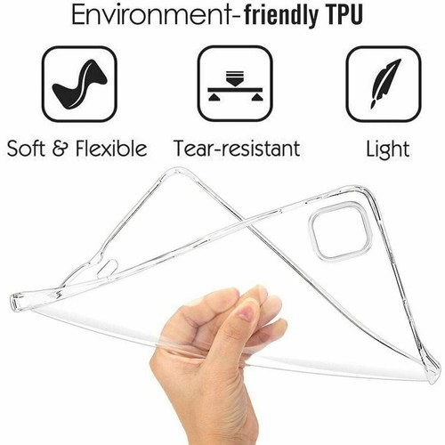 Funda trasera de gel de silicona de poliuretano termoplástico transparente suave para Apple iPad Pro 12.9 2020 - Imagen 2 de 2