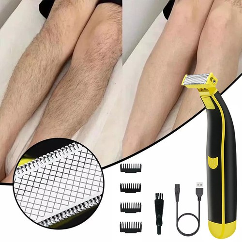 360° Face Hybrid Electric Beard Trimmer Razor 4 Interchangeable Cutter Heads AU - Picture 4 of 12