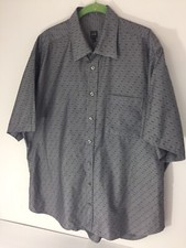 Ike Behar New York Sport Shirt XL Mens Short Sleeves 100% Cotton New Made In USA