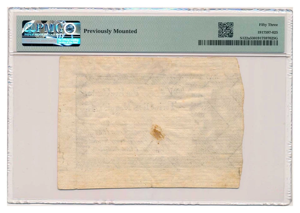 ITALIAN STATES (KINGDOM OF SARDINIA) banknote 100 Lire 1794 PMG grade AU 53 - Image 2 of 4