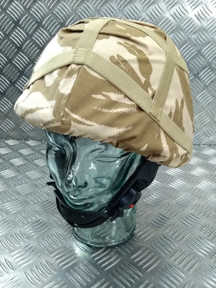 Originale British Army Cadetto Mk7 Stile Completamente Regolabile Casco Con Camo - Immagine 3 di 4