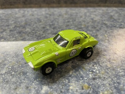Johnny Lightning Thunder Jet 500 Corvette Grand Sport Slot Car Light Green 53