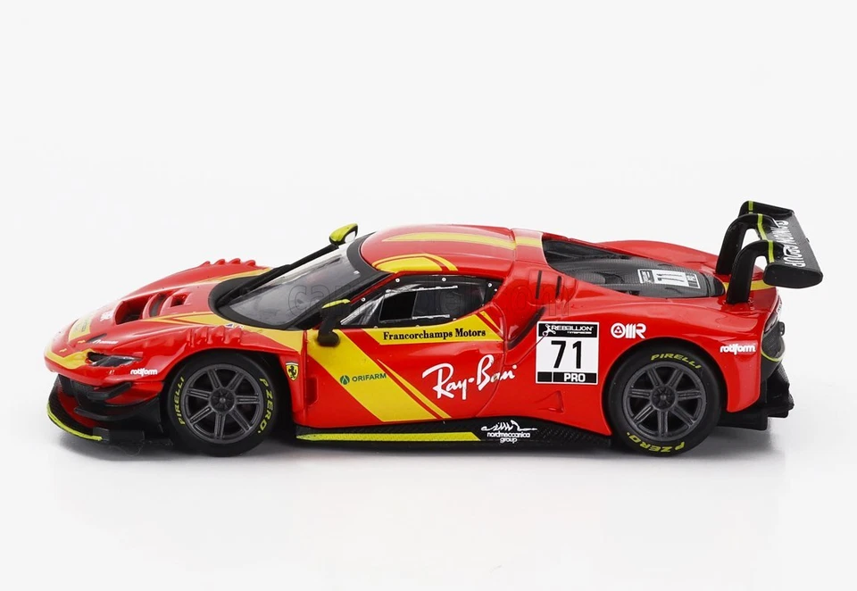 MODELLINO AUTO STATICO BURAGO FERRARI 296 GT3 #71 RACING 2023 SCALA 1/43 - Immagine 3 di 4