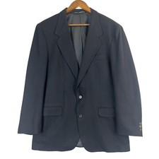 Banana Republic Men's Navy Blue Wool Blazer Jacket Size 44R Pockets Classic