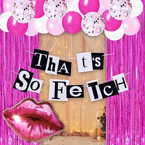 Mean Girls Party Decorations That's So Fetch Felt Banner Hot Pink ...