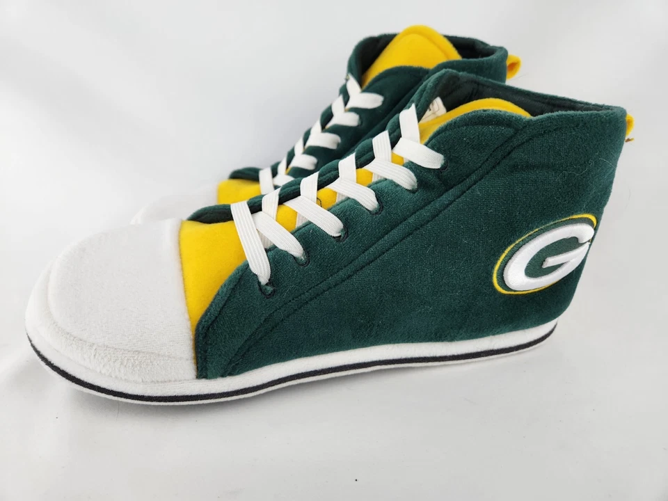 Zapatilla deportiva de felpa para adultos Green Bay Packers zapato aficionado al fútbol talla GRANDE Foto 3 de 4