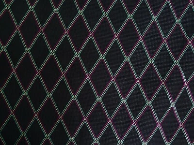 71cm x 51cm (28''x20'') VOX Diamond Grill Cloth Fabric Black & Red/White/Green