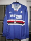 Sampdoria Game/Match Used/Worn 98-99 Asics Soccer Jersey - Castellini Italy