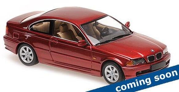 Idée cadeau passionné auto avec la miniature BMW 3er Coupe E46 rouge 1/43