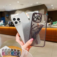 For iPhone 17 Pro Max 16 15 14 13 12 11 Shockproof Plating Glitter Phone Case