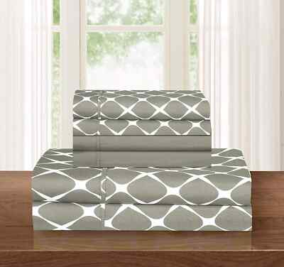 Luxury Softest and Coziest 6-Piece Bed Sheet Set, Wrinkle Resistant Milano Tr...