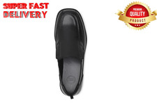 Wonder Nation Shoes Size 13 Black Little  Big Boys Slip-on Dress    --336--