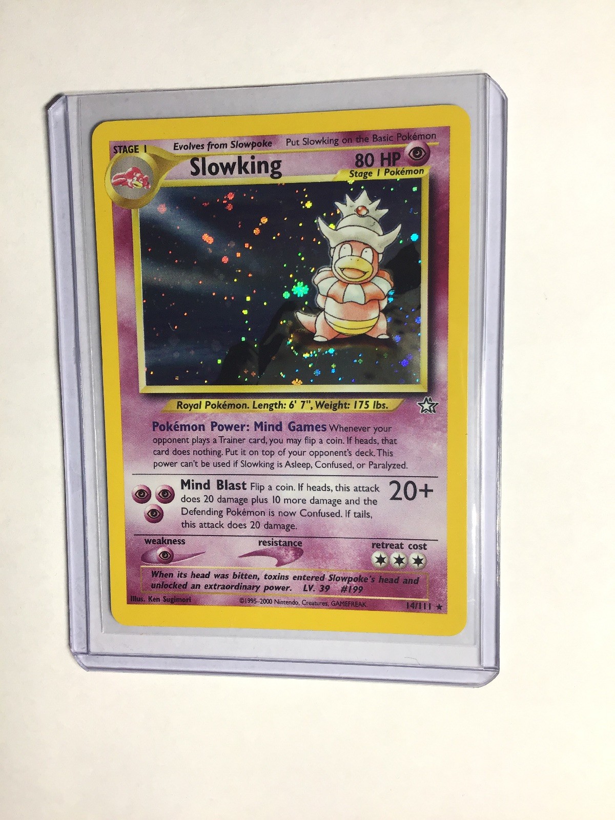 SLOWKING - 14/111 - Neo Genesis - Holo - Pokemon Card - EXC / NEAR MINT