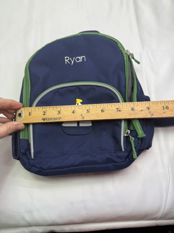 个性化 Pottery Barn 儿童迷你背包“Ryan”个性化帆船幼儿 — 第 4/4 张图片