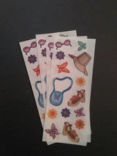 Creative Memories ~ Lot of Four Studio Stickers ~ 2" x 5"  Purse Hat