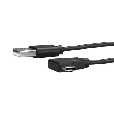 StarTech.com USB to USB C Cable   1m / 3 ft   Right Angle USB Cable   USB A to U