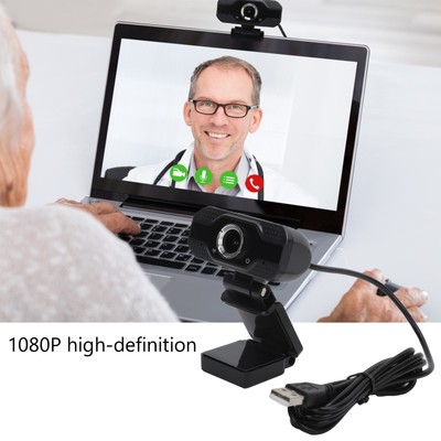 1080P Web Camera Full HD Webcam With Noise Cancelling Mic MultiFunction Base CB