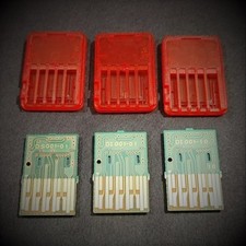 3 RED SWITCH REPLACEMENT CASE FOR GREEN PCB REPAIR BROKEN GAME NINTENDO