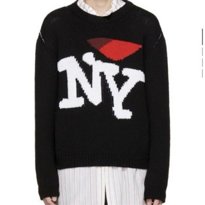 Raf Simons 17Aw Raf Simons Ilove Ny Cropped Sweater Designer Luxury Limited Edit