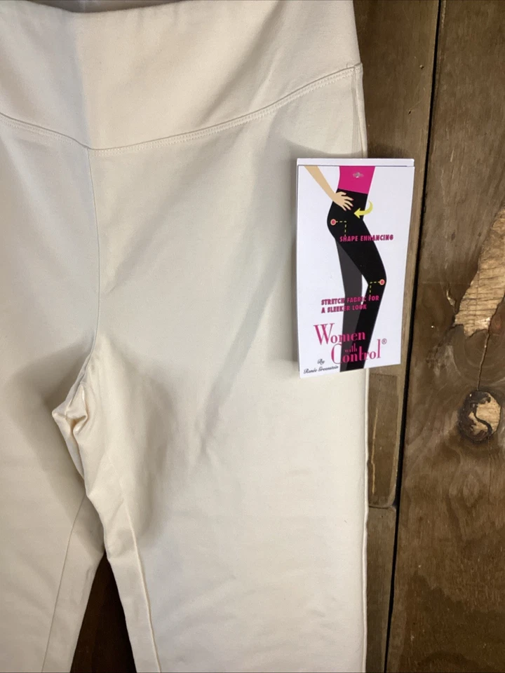 Women With Control Shape Enhancing Leggings Cream Size Small  - Image 2 of 4