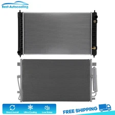 Aluminum Radiator And A/C Condenser For 2007 2008 09-2018 Nissan Altima 3.5L V6