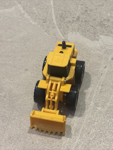 CAT Bulldozer Yellow Construction Truck Plastic Mini Vehicle Great Condition - Picture 2 of 6