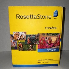 Rosetta Stone Spanish Latin America Level 1 2 3 4 5 V4 TOTALe Headset 30904