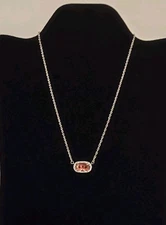 Kendra Scott Gold Plated Elisa In  Berry Red Glass Stone