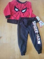 Boys Toddler Spiderman Crew Set Pants Shirt Size 18 Month NWT