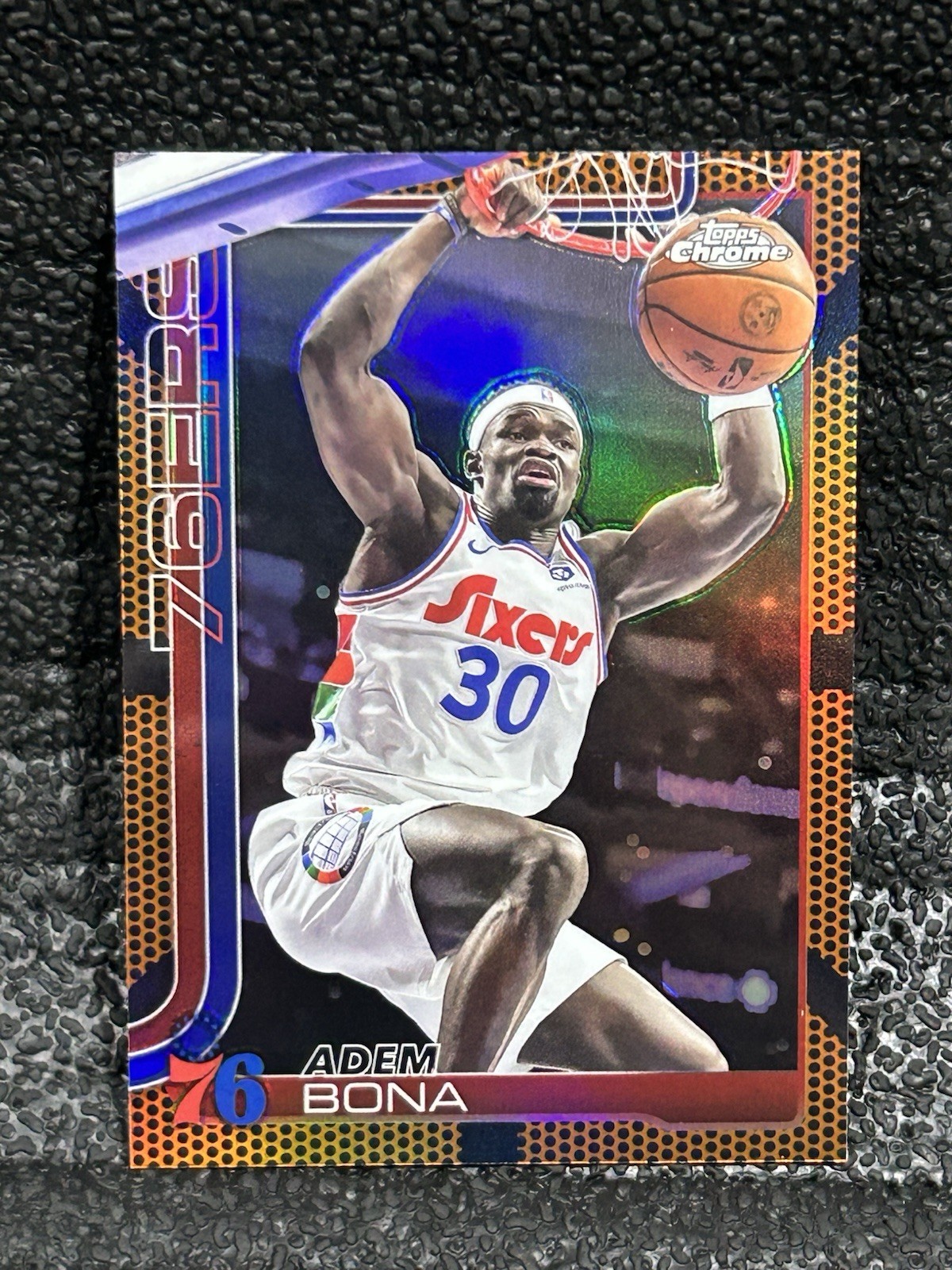 2025-26 Topps Chrome Adem Bona Basketball Refractor Parallel 76ers #183 -F1